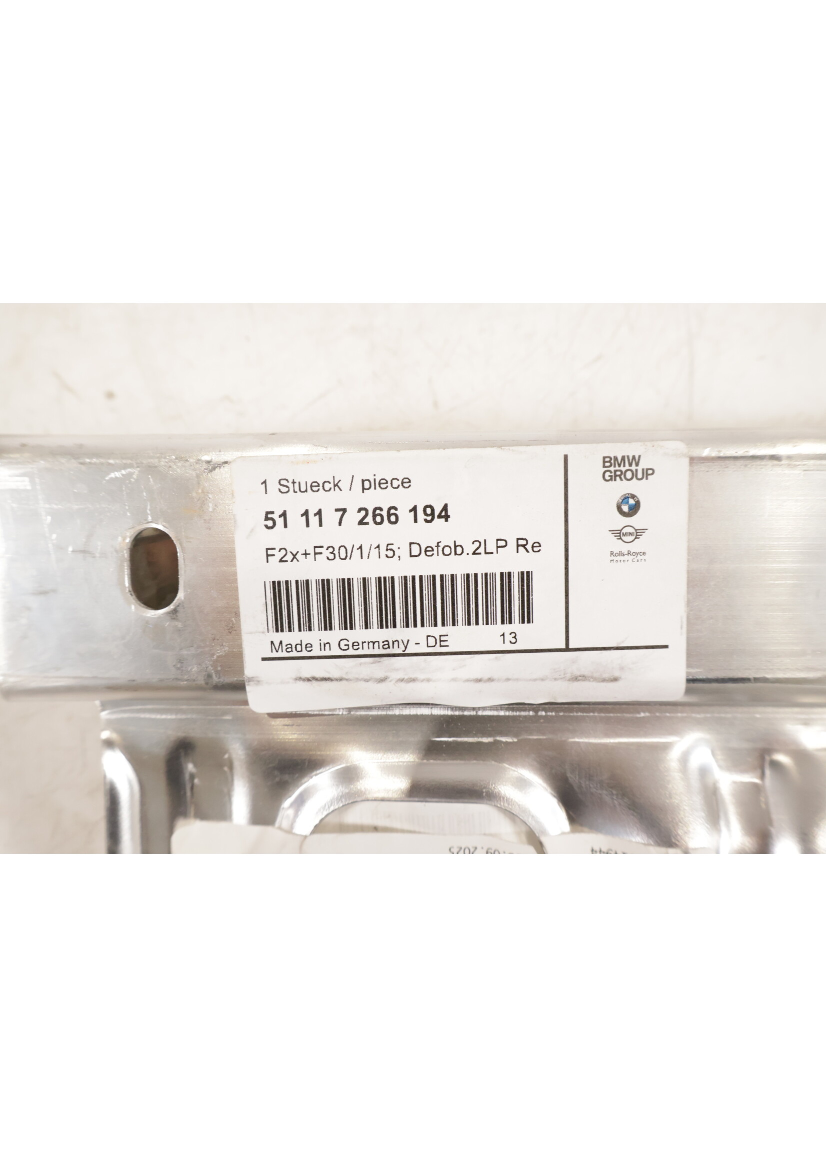 BMW  BMW F20 F22 F30 Fxx 1, 2, 3 Series Deformation element right NEW! 51117266194 7266194