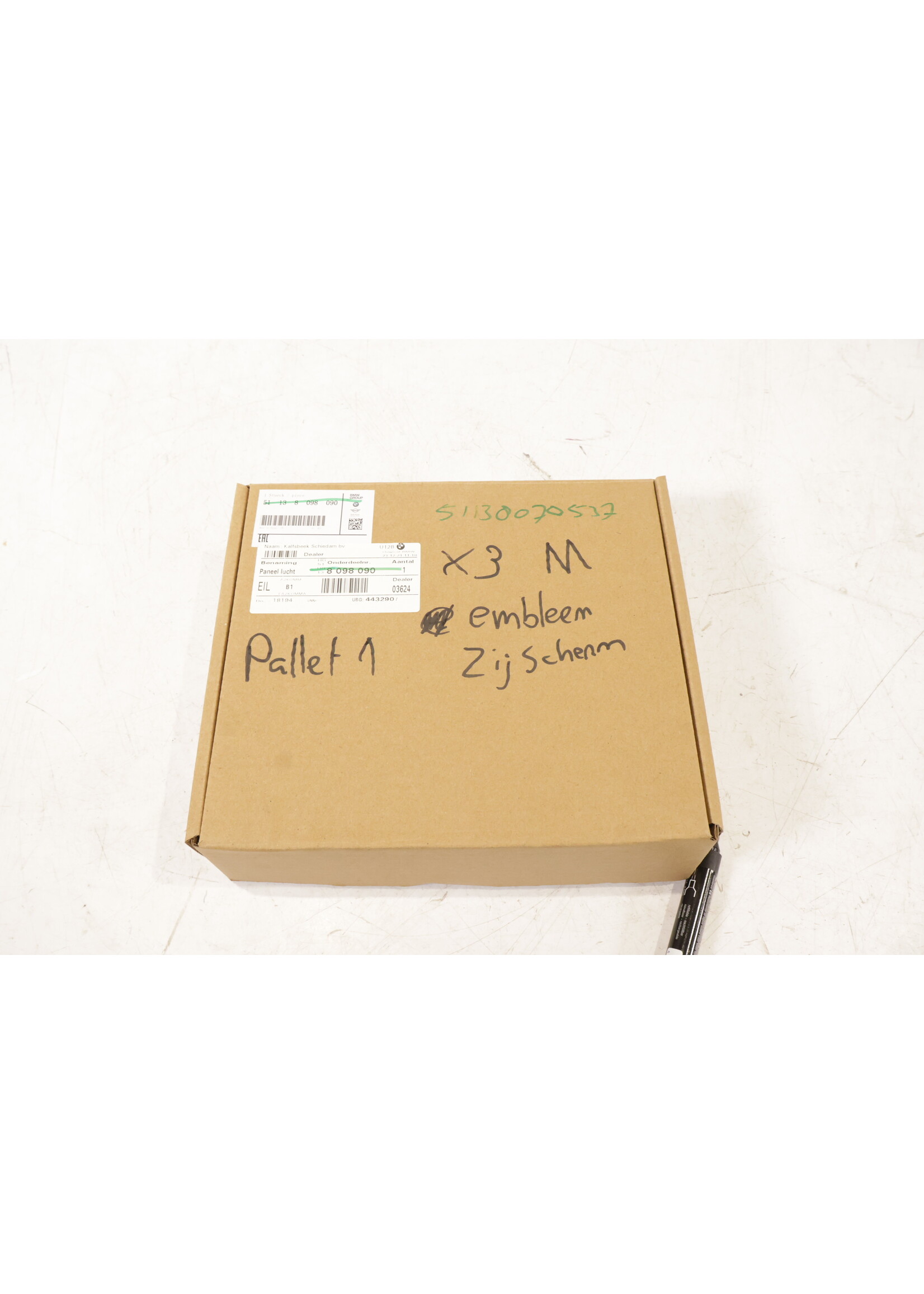 BMW BMW X3 M F97 OEM Luchtinlaat zijscherm links NIEUW!  51138070537 8070537