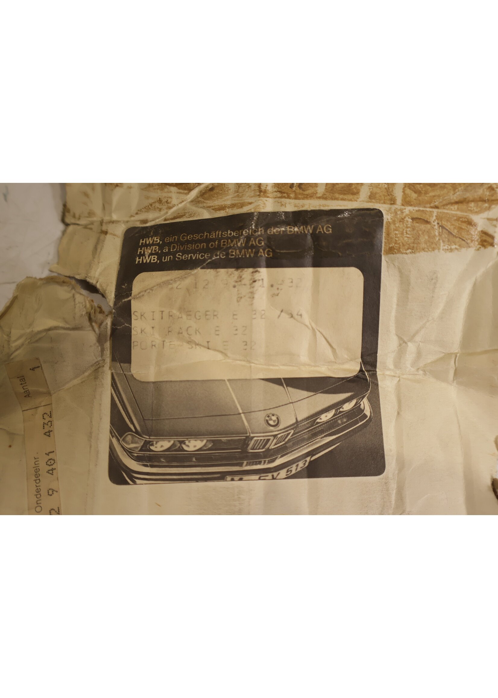 BMW BMW E32 E34 5 & 7  Serie OEM Dakdrager / skidrager NIEUW! 82129401432 9401432