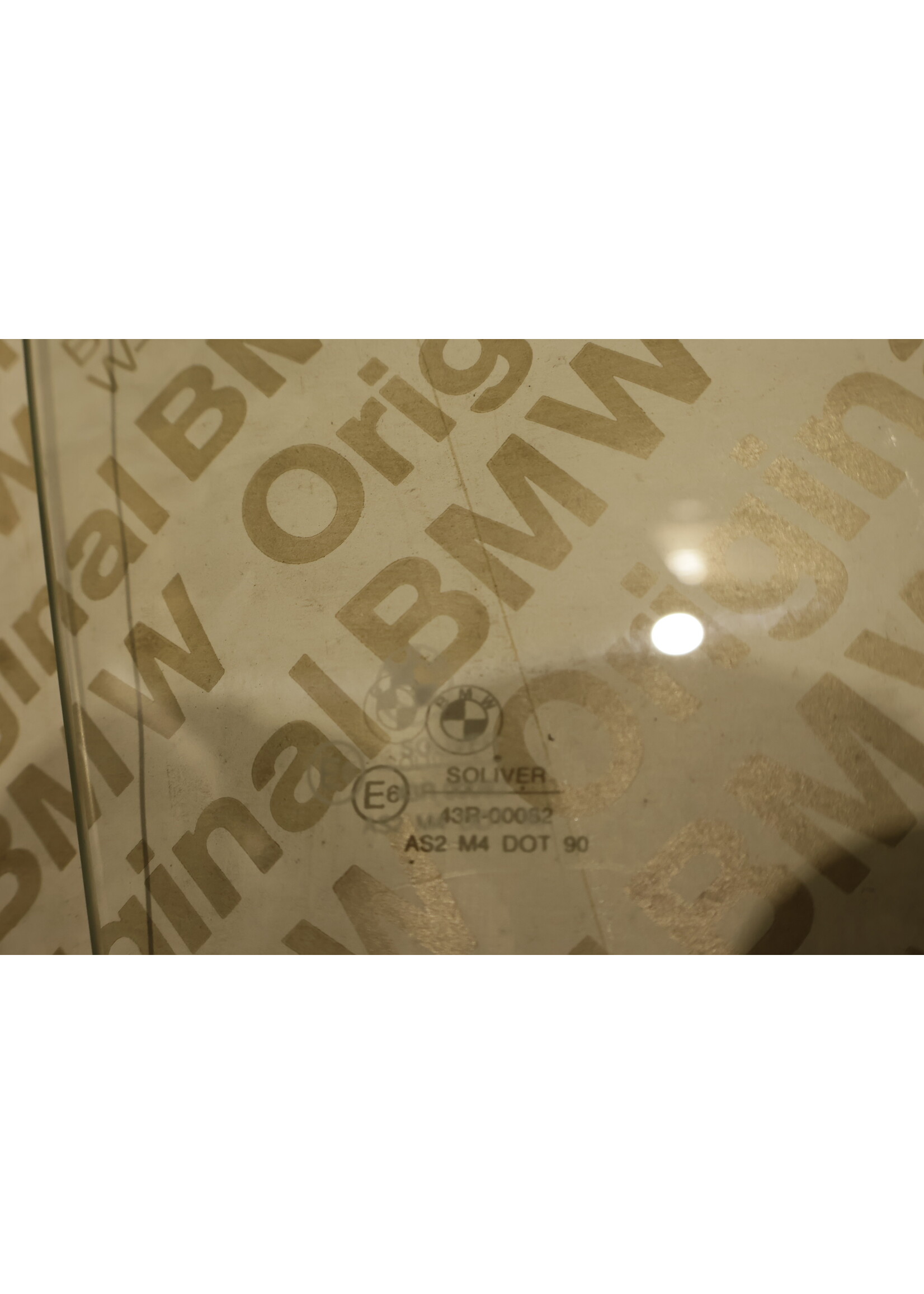 BMW BMW E30 3 Series Sedan / Touring OEM Window / window right front NEW! 51321906762