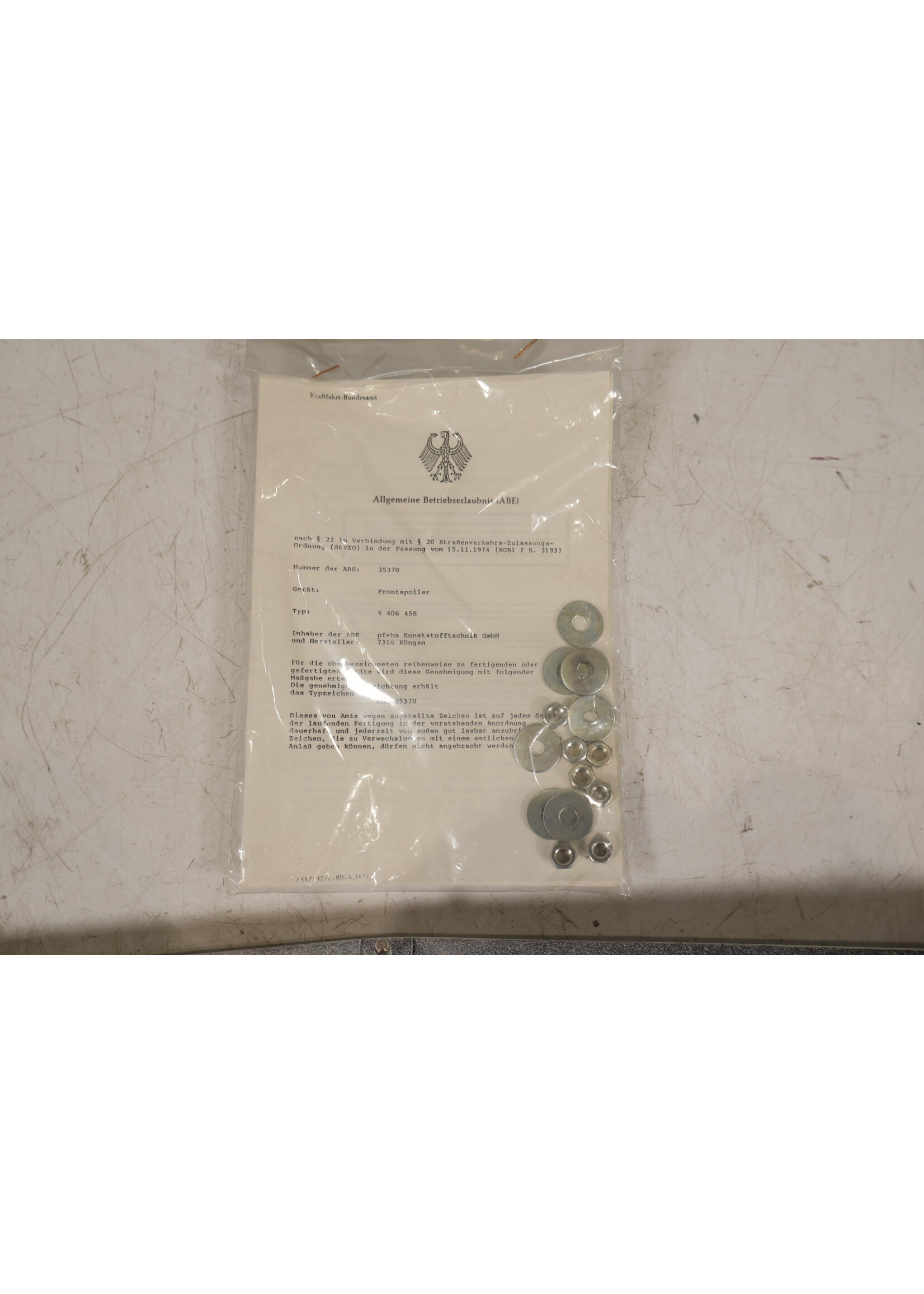 BMW  BMW 5 Series E28 OEM M-Tech Front Bumper Spoiler / Bumper Lip NEW! 82119406458 9406458