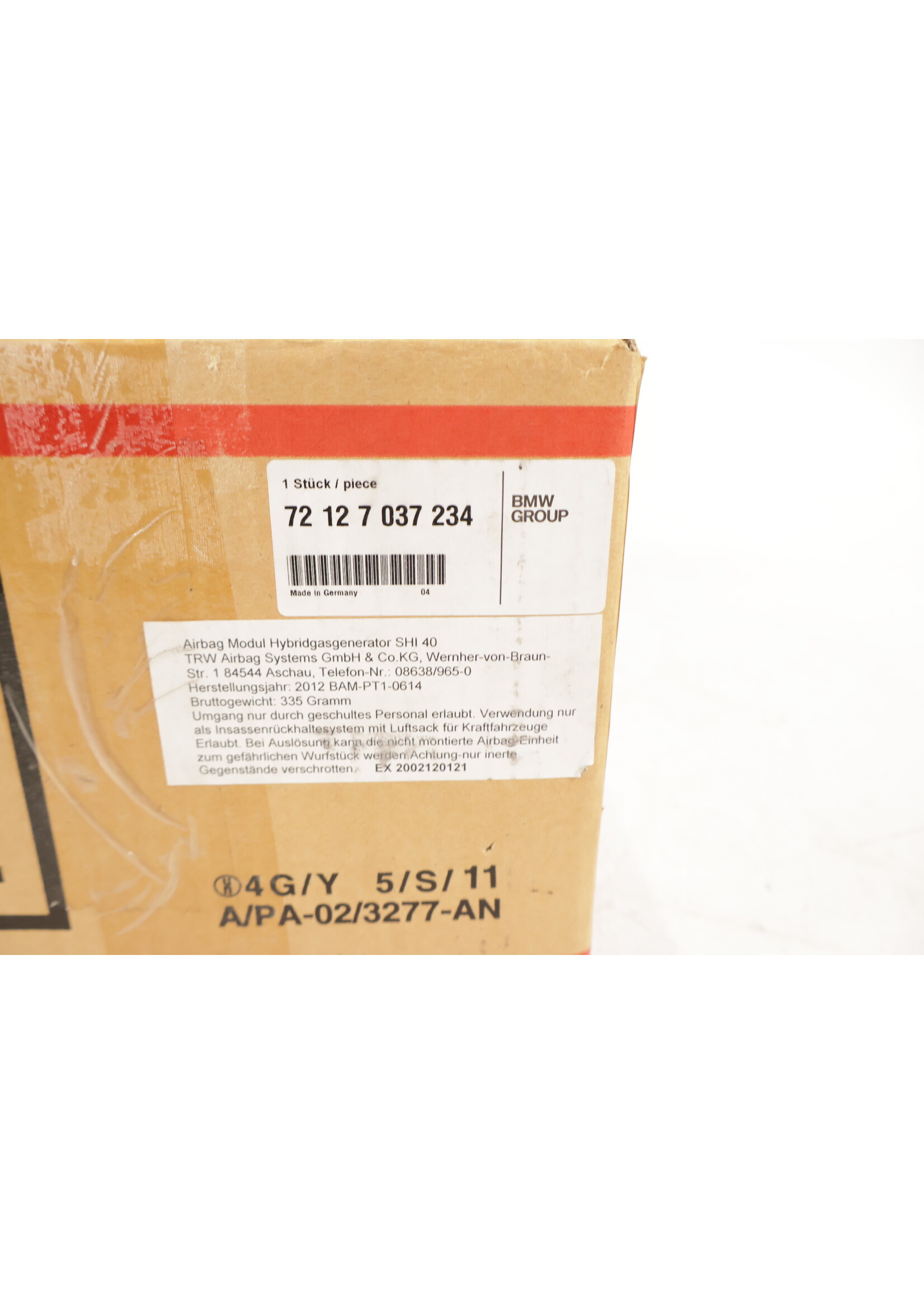 BMW BMW 3 Series E46 OEM Airbag unit / module door right NEW! 72127037234 7037234