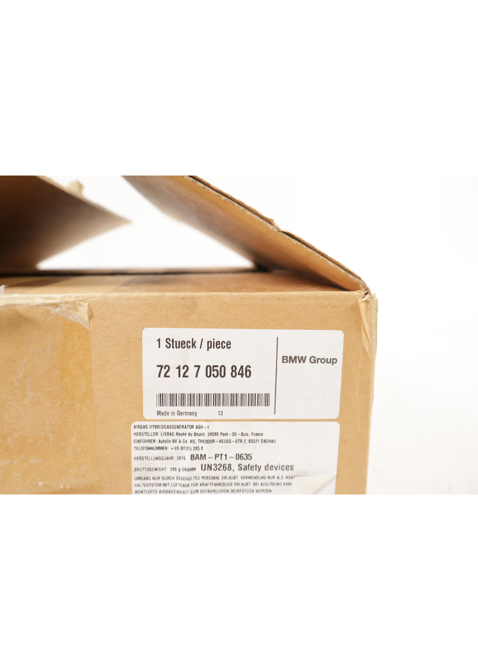 BMW BMW 6 Serie E63 E64 OEM Airbag unit / module deur rechts NIEUW! 72127050846 7050846