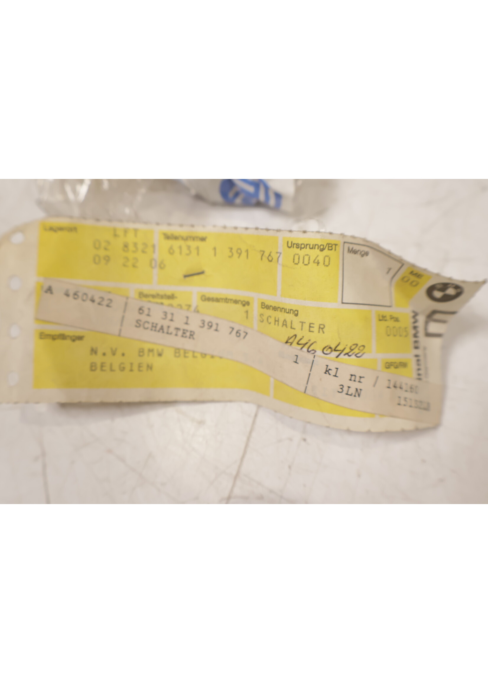 BMW BMW E34 5er OEM Klimaanlage Schalter Innenraum NEU! 61311391767