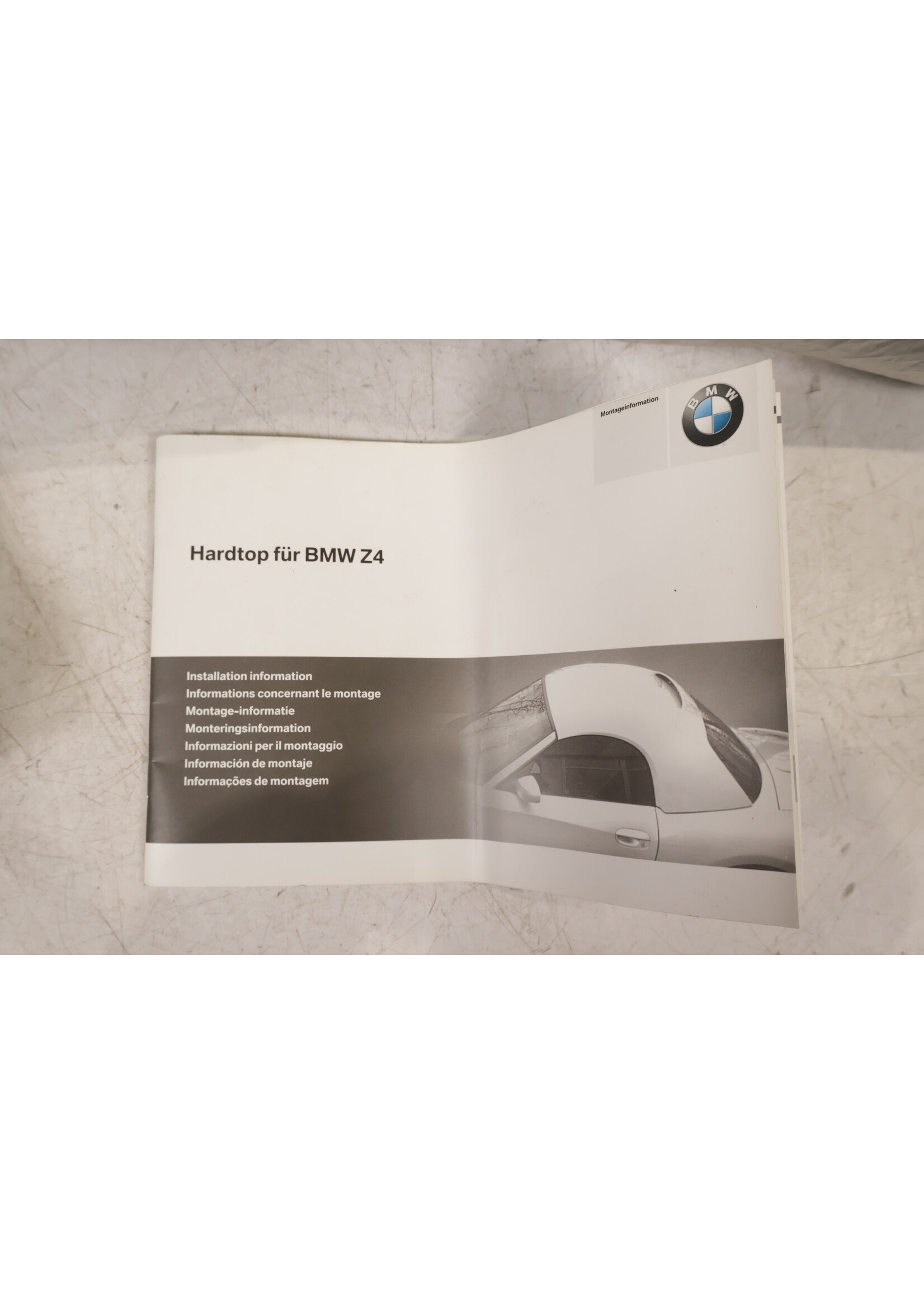 BMW BMW Z4 E85 OEM Hardtop Abdeckung / Hardtop Cover NEU! 54210149331