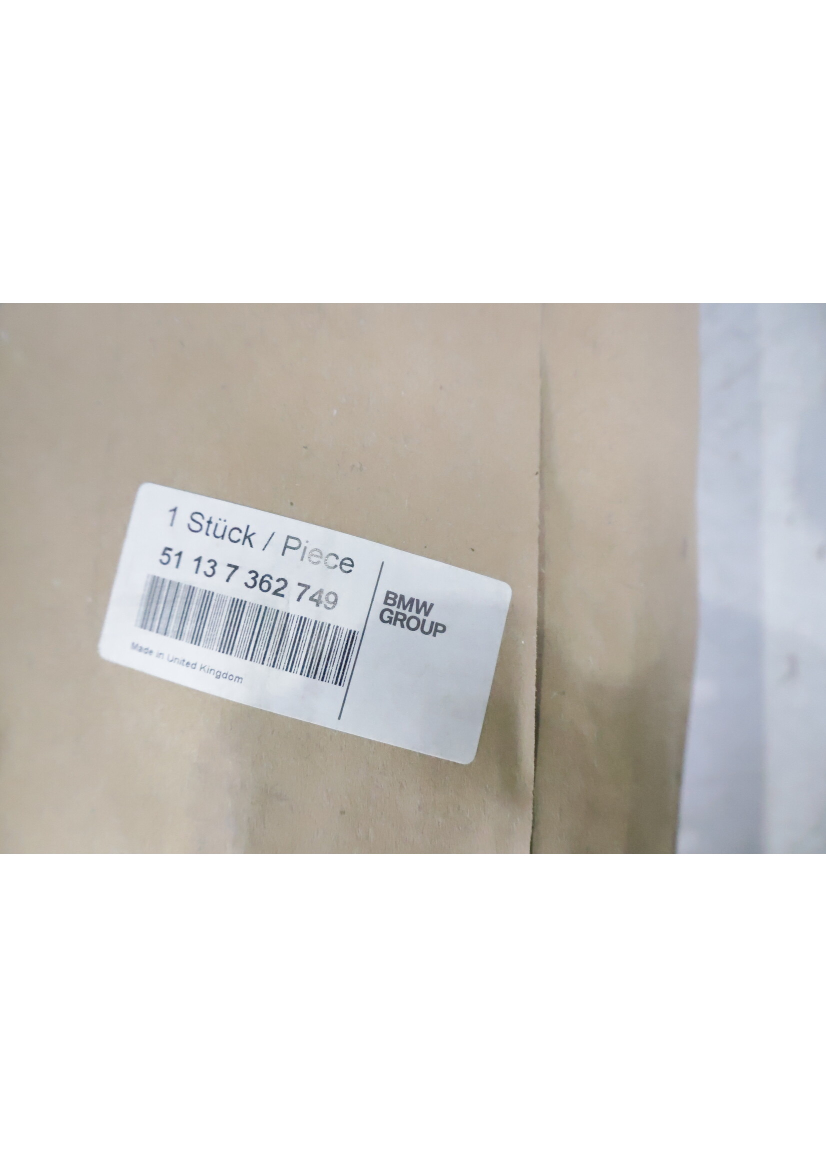 BMW MINI Cooper F55 F56 F57 OEM-Kennzeichenhalter NEU! 51137362749 7362749