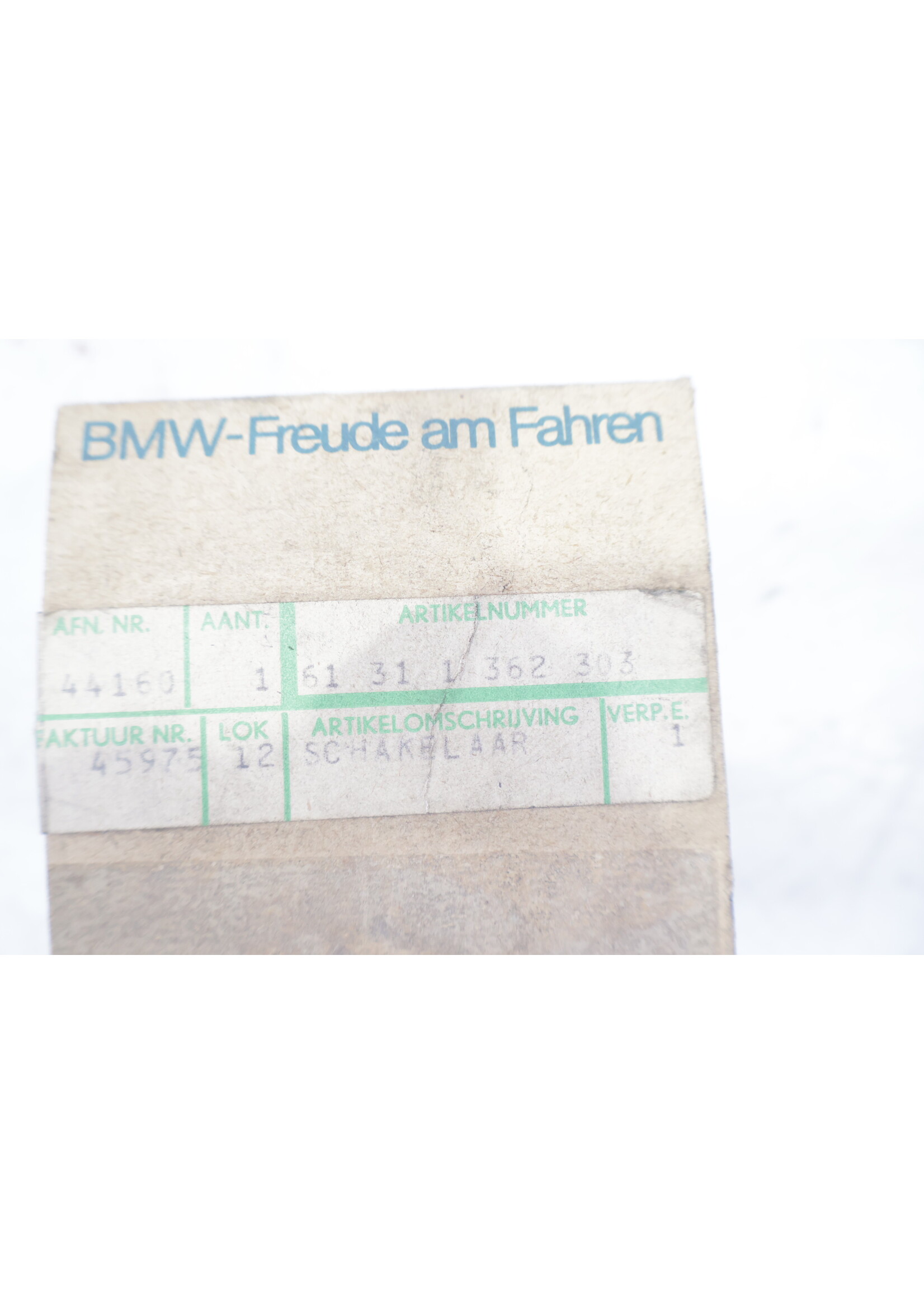 BMW BMW 7er E23 OEM Nebelscheinwerferschalter NEU! 61311362303
