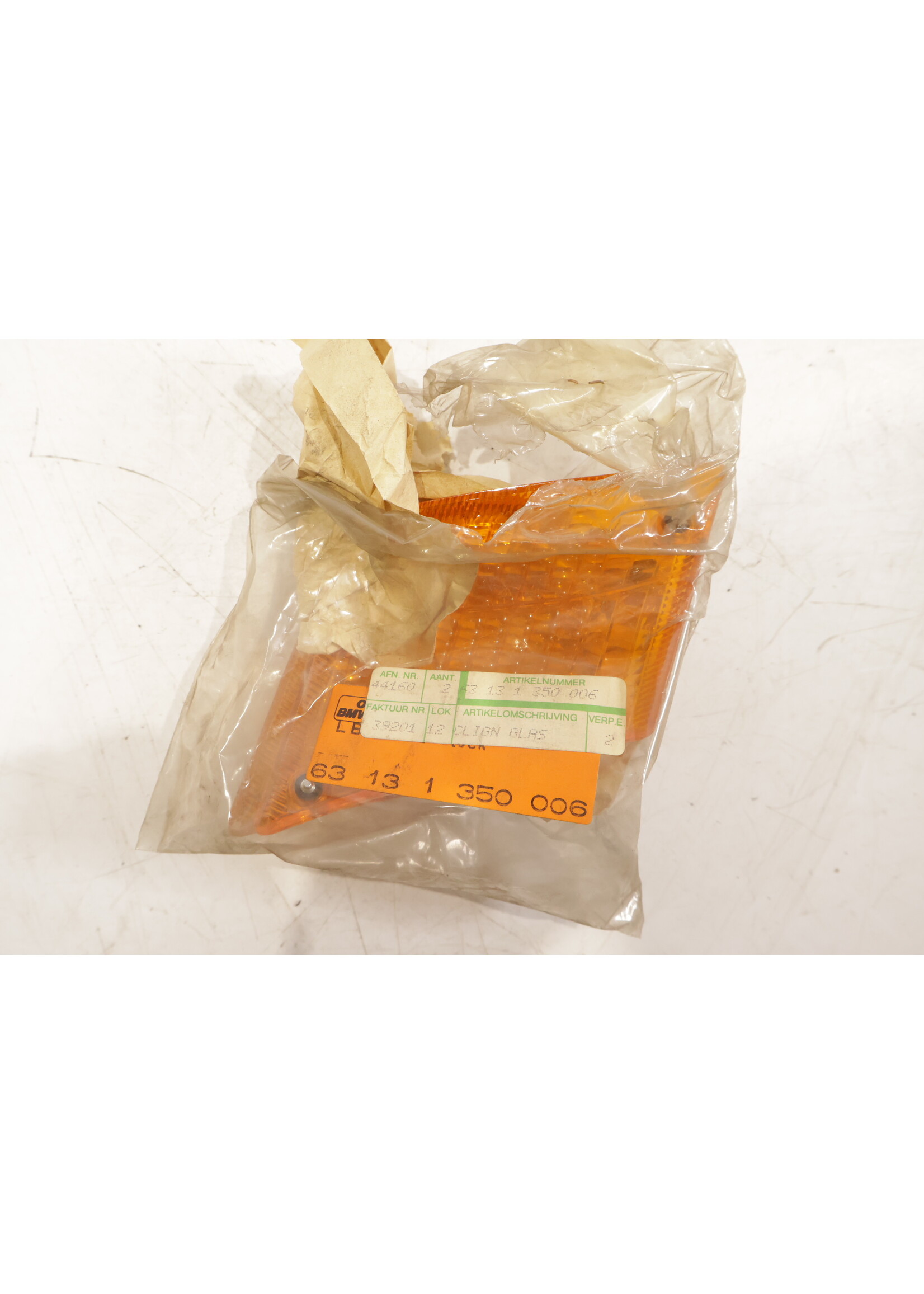 BMW BMW E3 OEM Blinkerglas rechts NEU! 63131350006