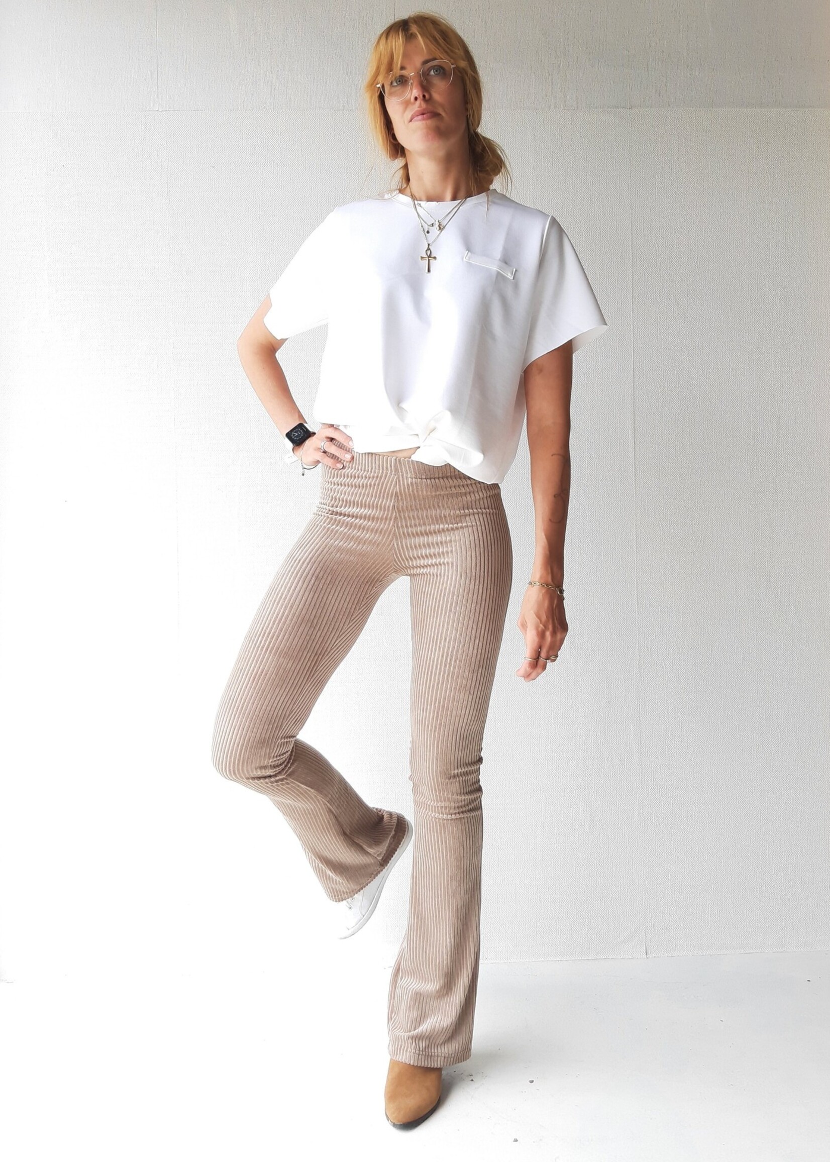 MadameLiz PRE-ORDER NOW: Flared rib | taupe