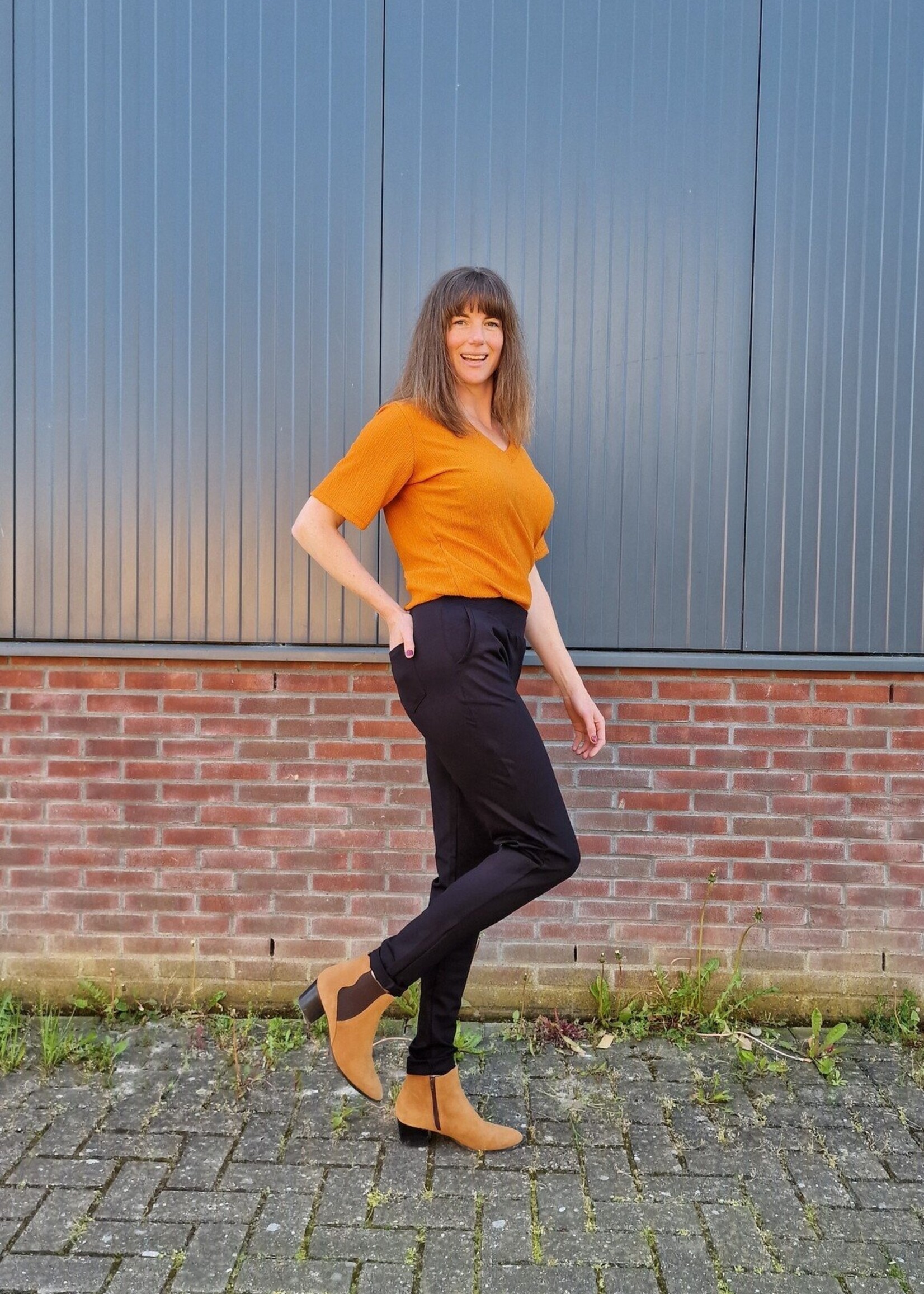 MadameLiz Madameliz | broek | basic zwart | tall
