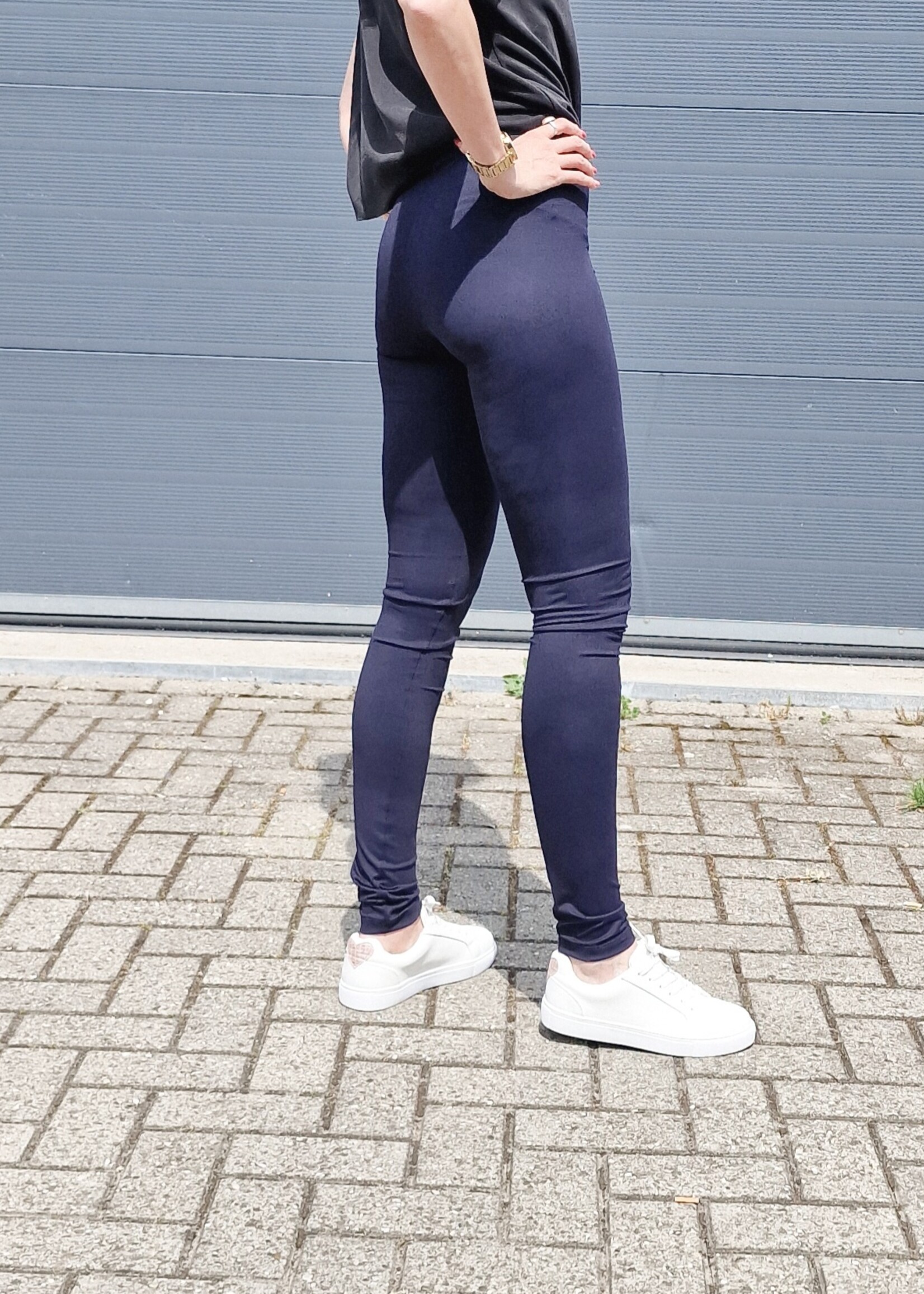 MadameLiz Extra lange legging navy | extra lange legging