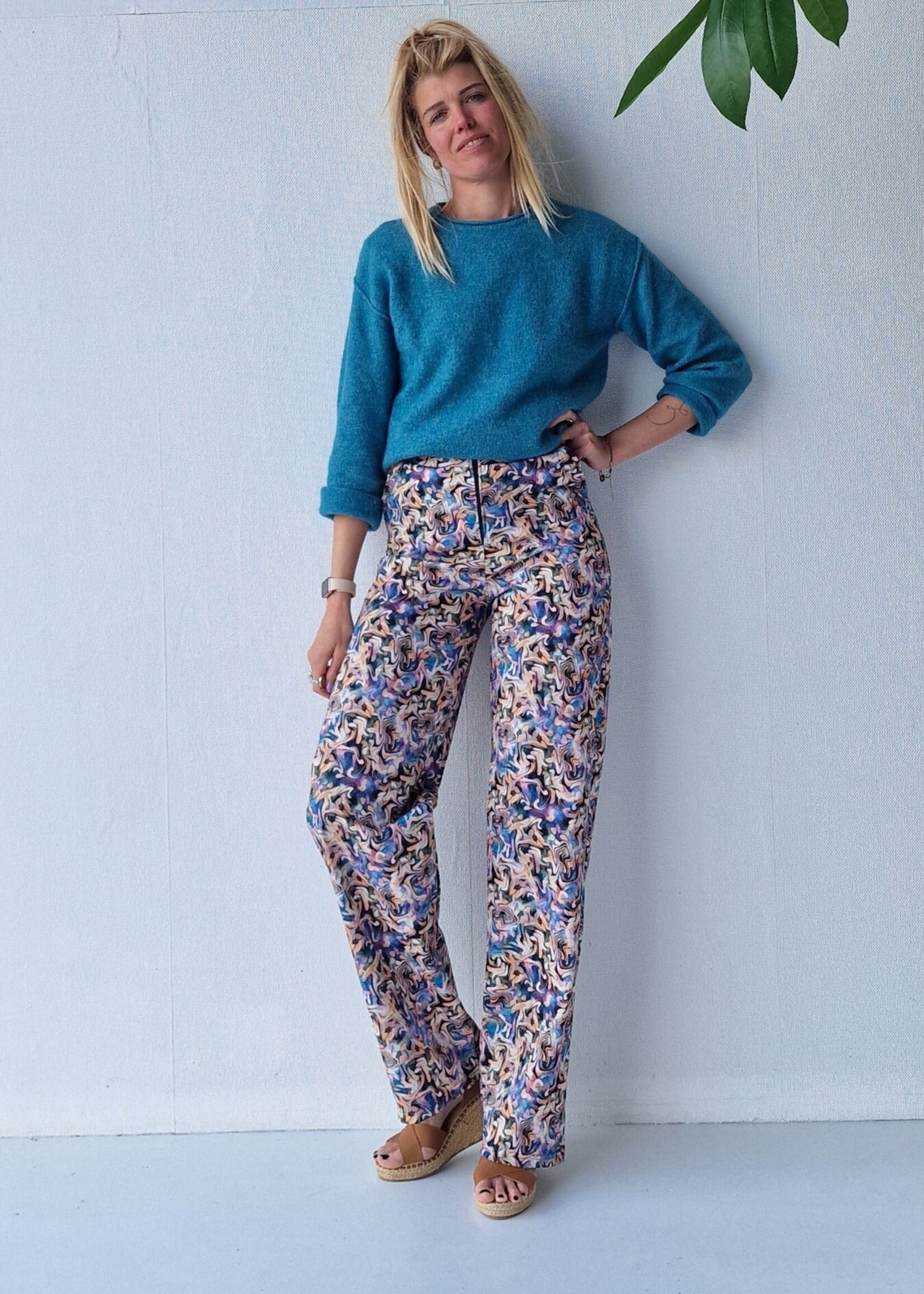 MadameLiz Extra lange wide leg | multicolour | tall  | lengtemaat 32, 34 en 36