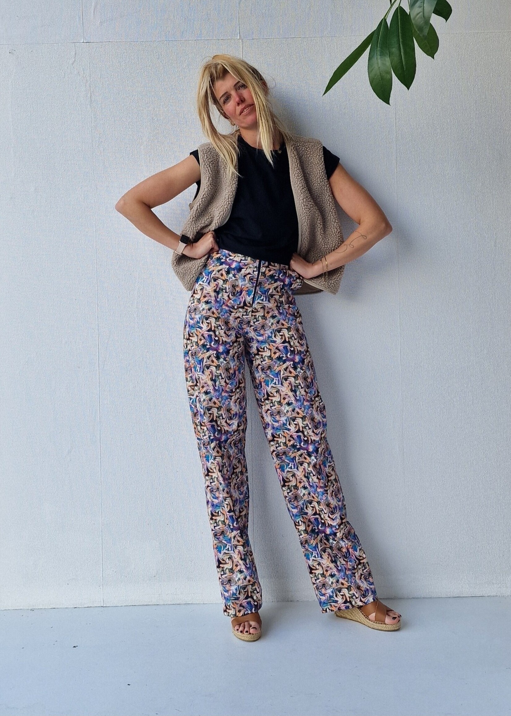 MadameLiz Extra lange wide leg | multicolour | tall  | lengtemaat 32, 34 en 36