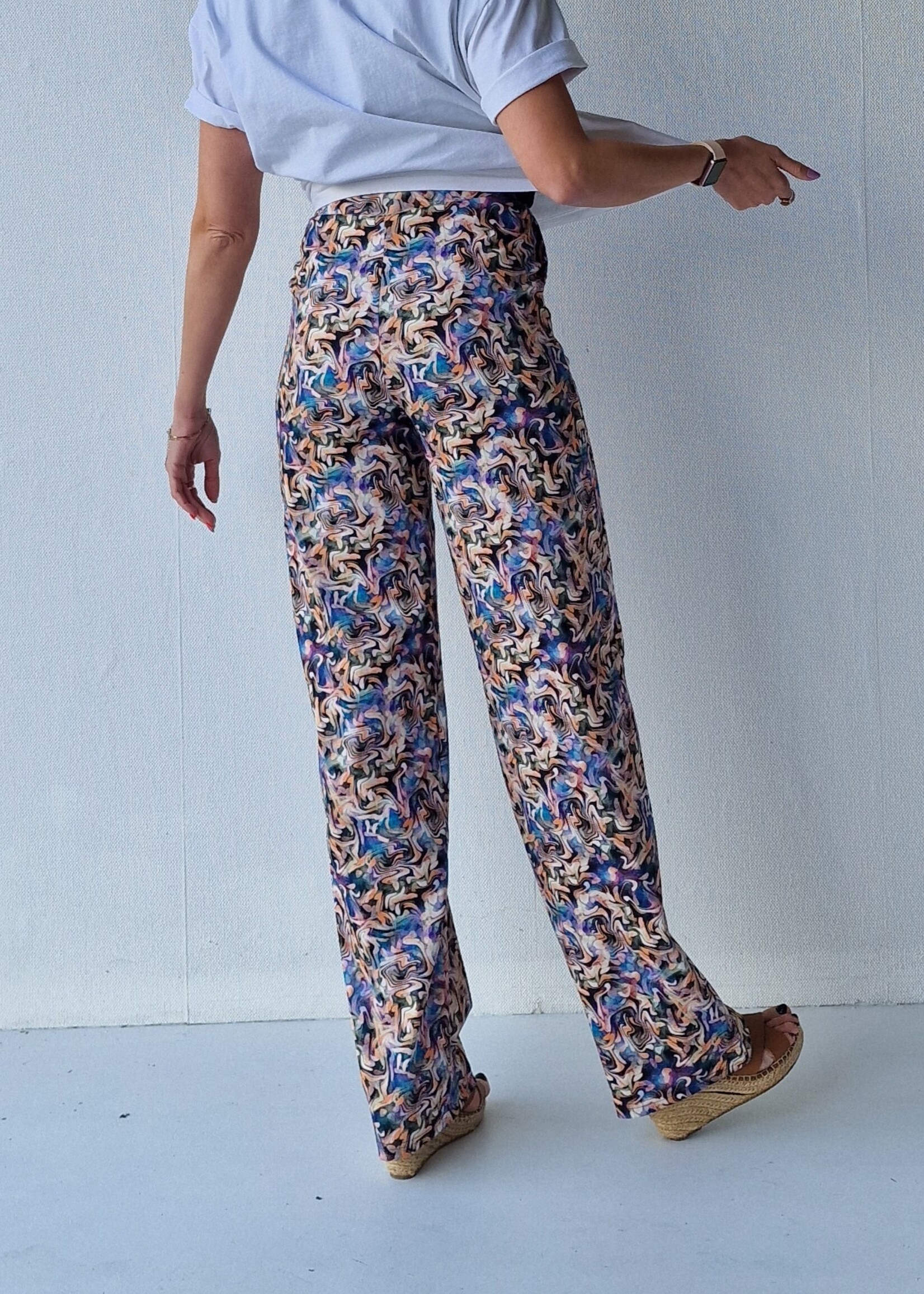 MadameLiz Extra lange wide leg | multicolour | tall  | lengtemaat 32, 34 en 36