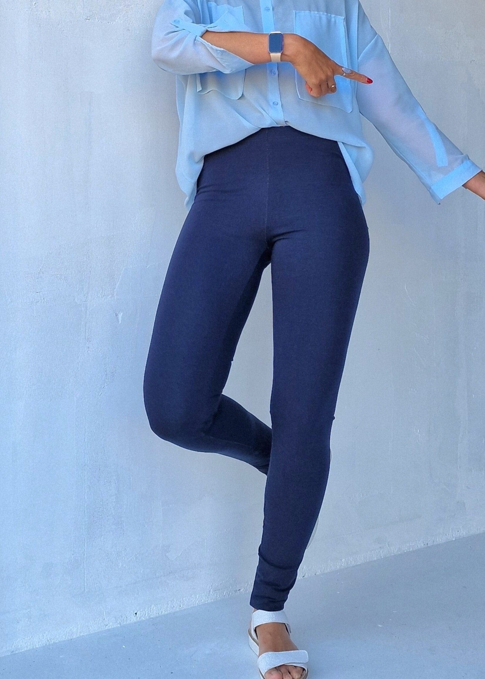 MadameLiz Extra long treggings jeans look blue | tall | length size 32, 34 and 36