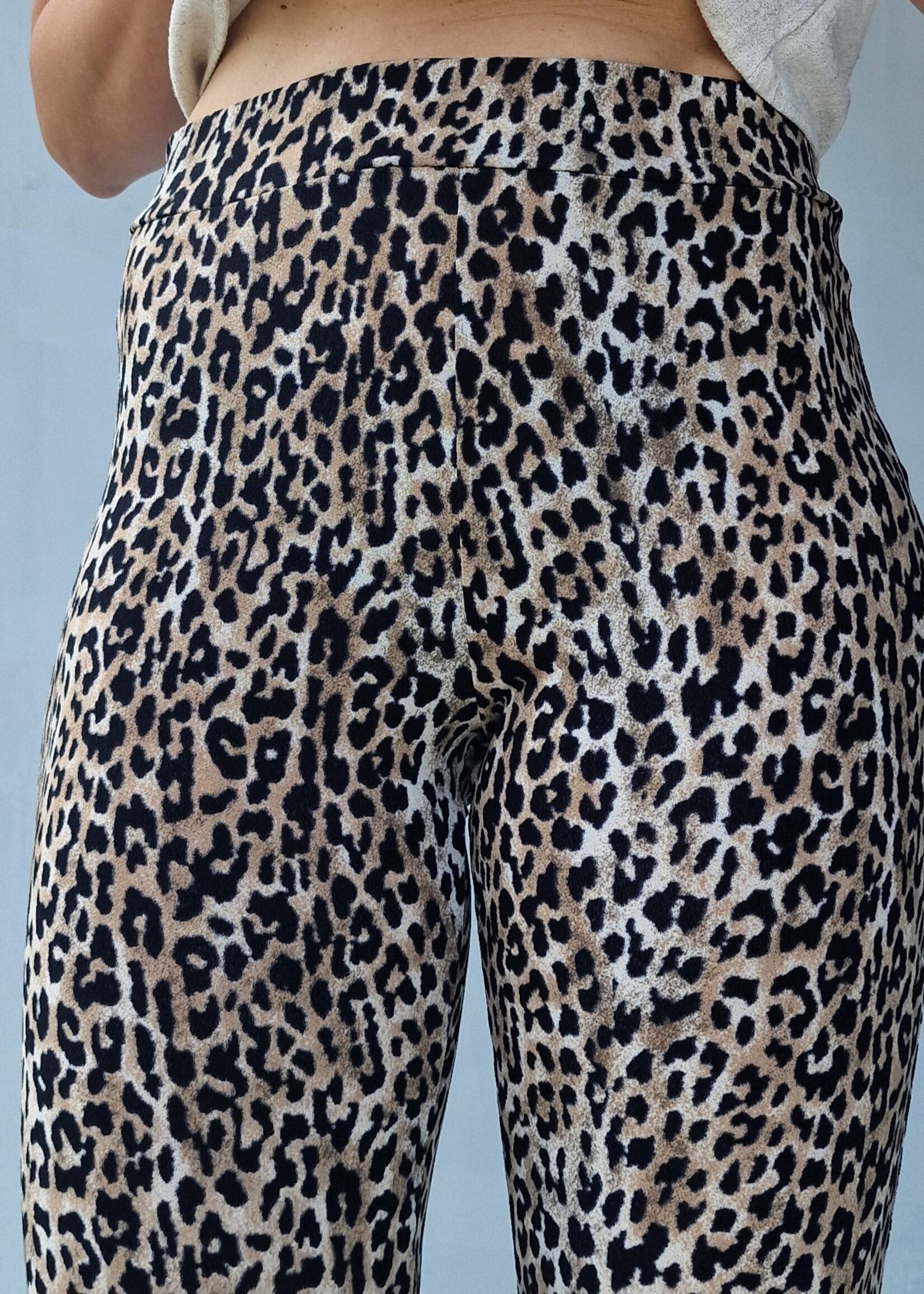 MadameLiz Flared pants | leopardprint | tall | lengtemaat 32, 34, 36