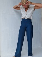 MadameLiz Extra long wide leg | petrol | tall | lengtemaat 36