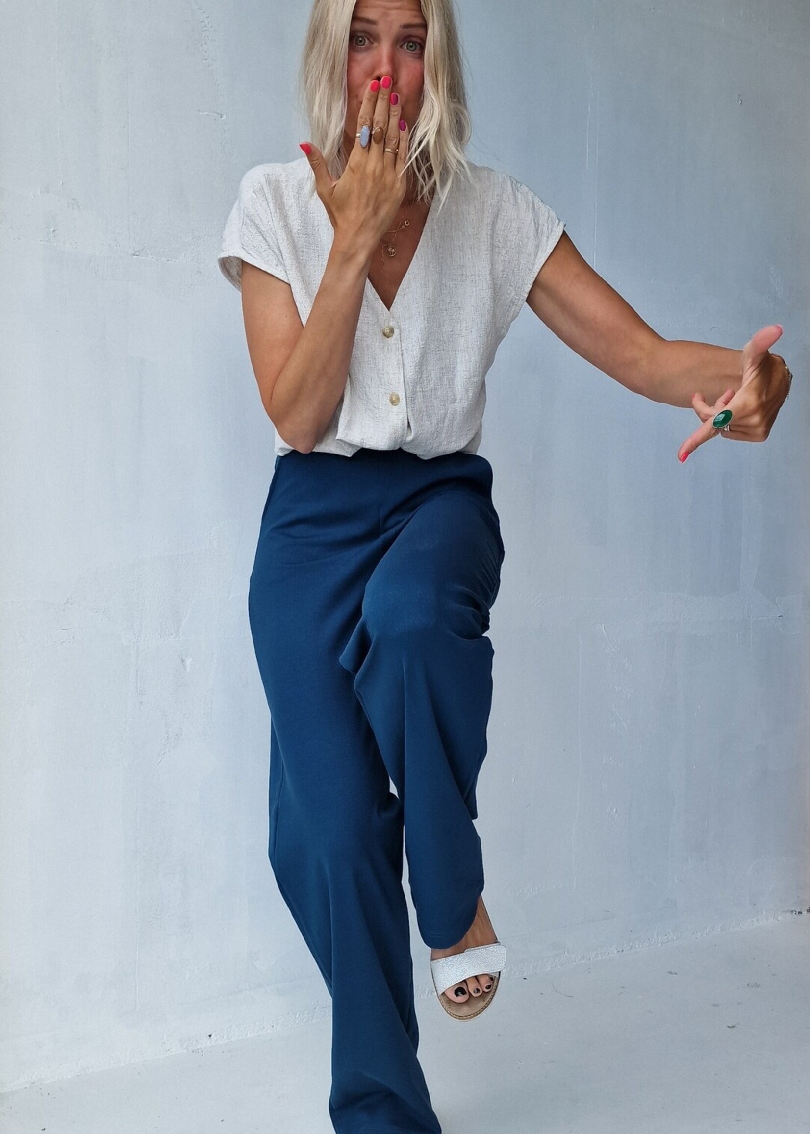 MadameLiz Extra lange wide leg | petrol | tall | länge 36