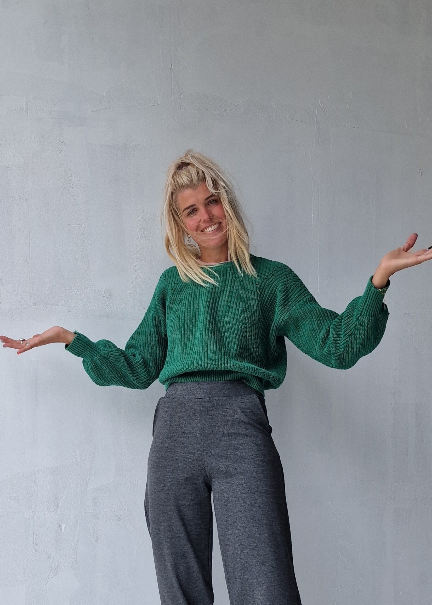 MadameLiz Extra long wide leg | donkergrijs | tall | lengtemaat 36