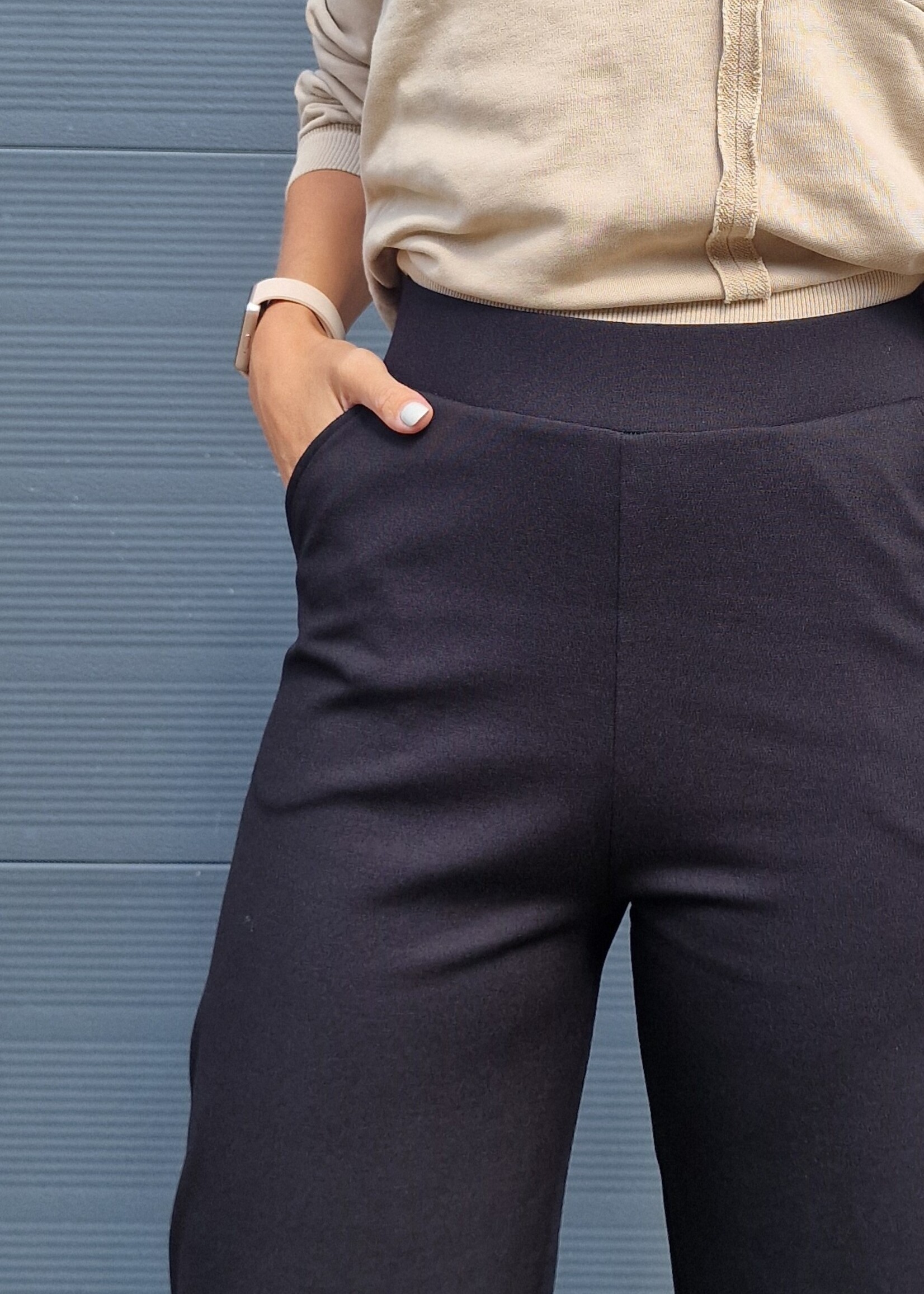 MadameLiz Extra lange wide leg | zwart & zacht | tall | lengtemaat 36