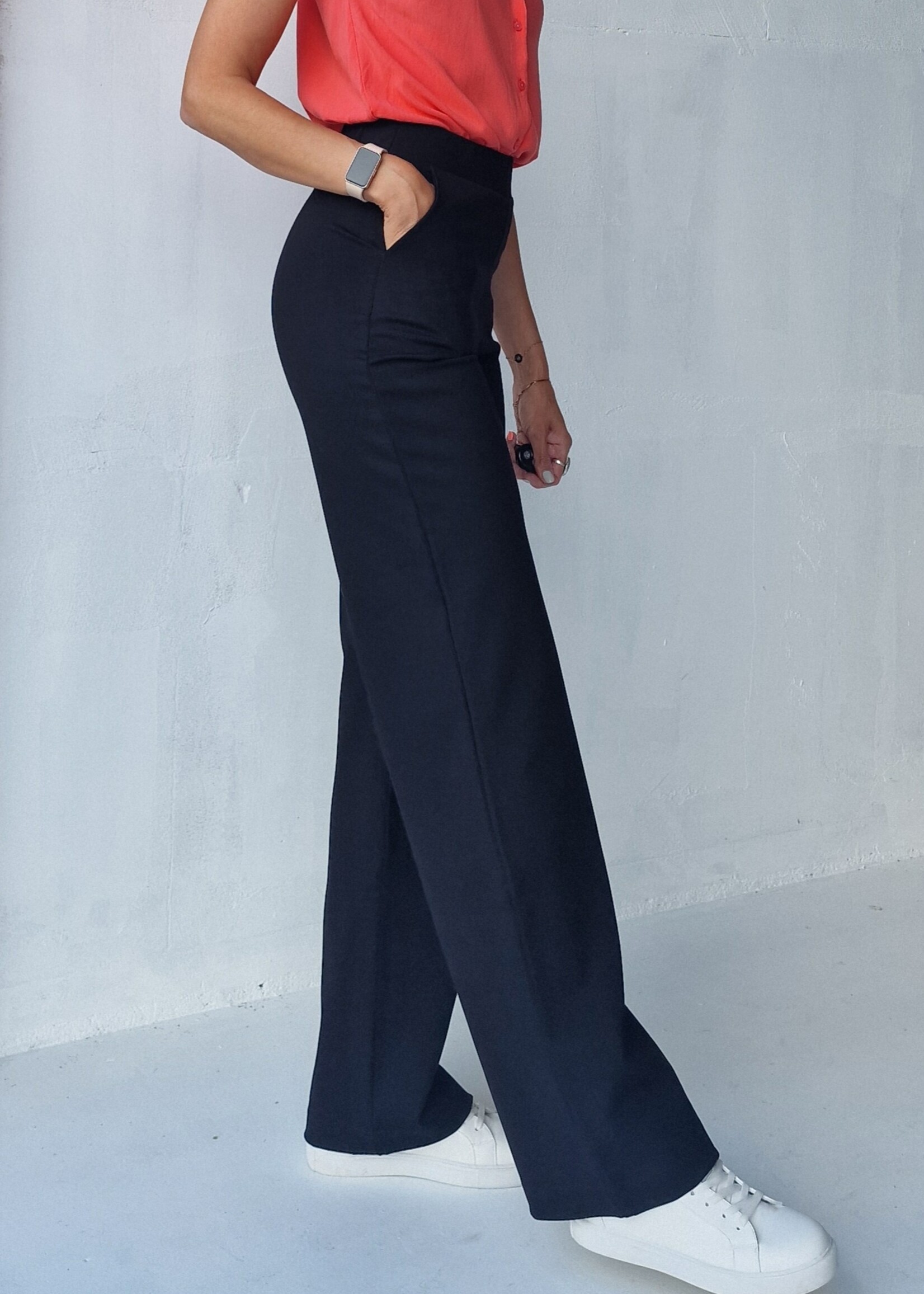 MadameLiz Extra lange wide leg | zwart & zacht | tall | lengtemaat 36