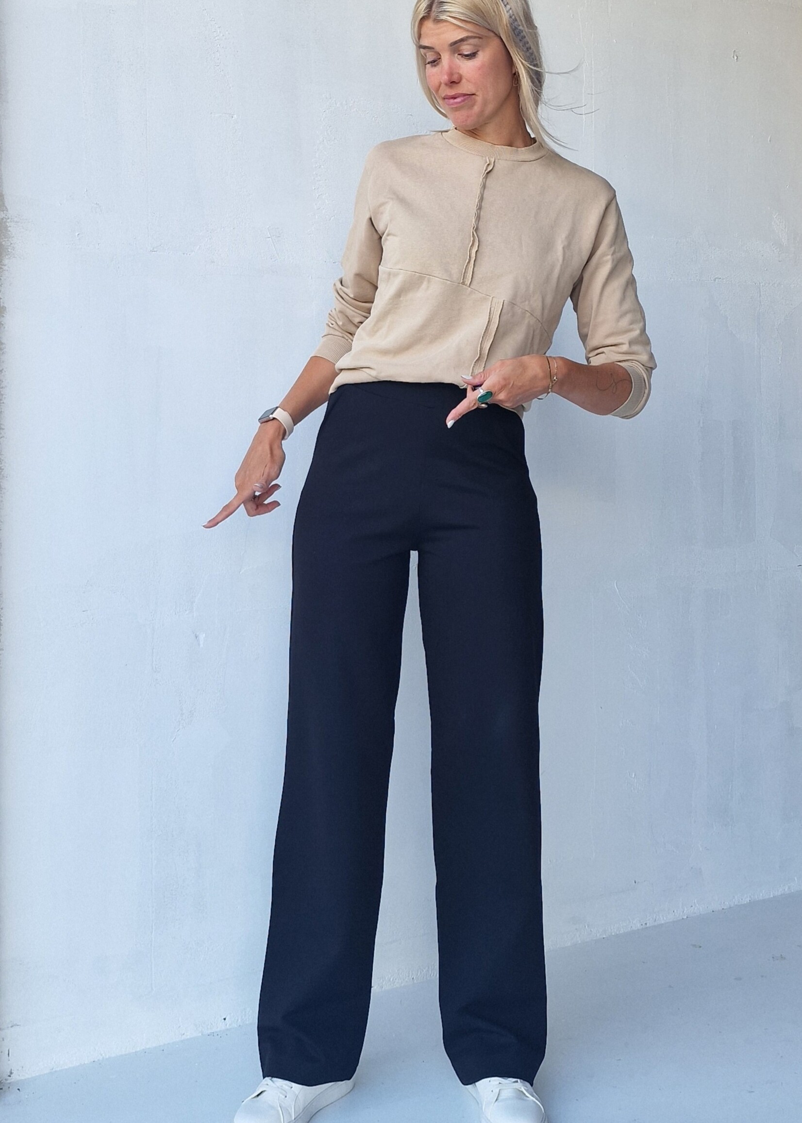 MadameLiz Extra lange wide leg | zwart & zacht | tall | lengtemaat 36