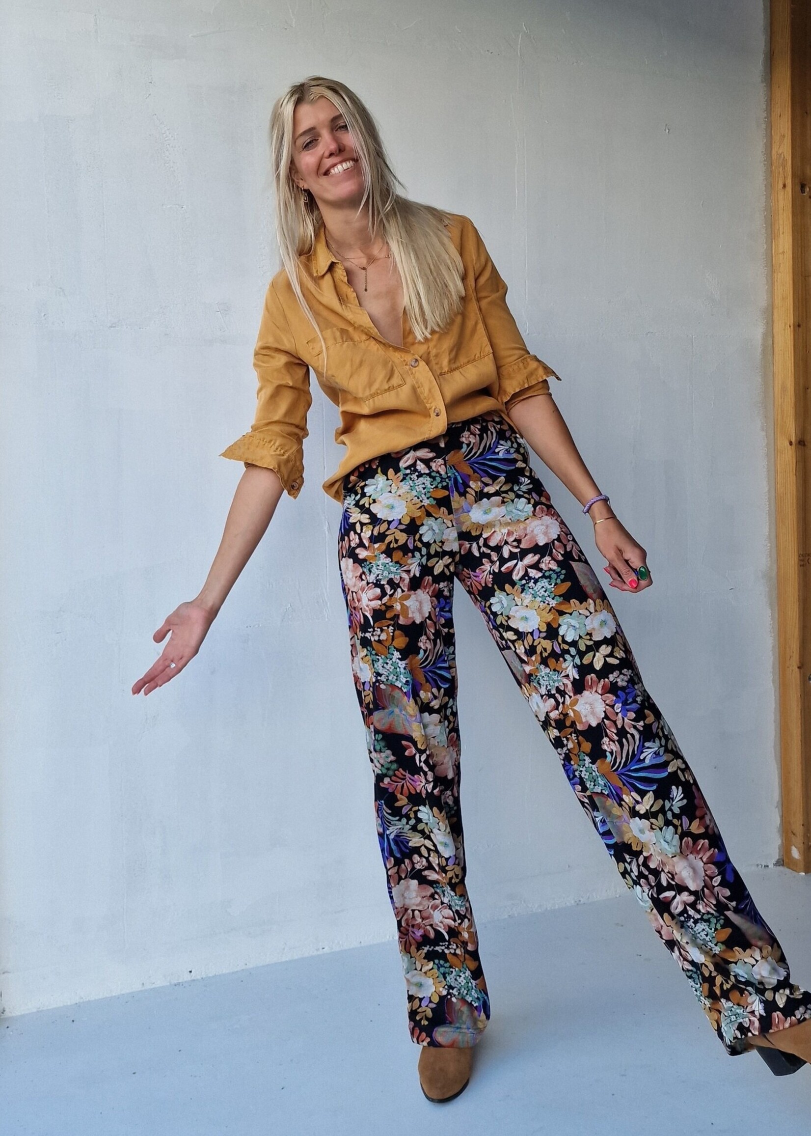 MadameLiz Wide leg in lengte "36 - Madame Liz - print