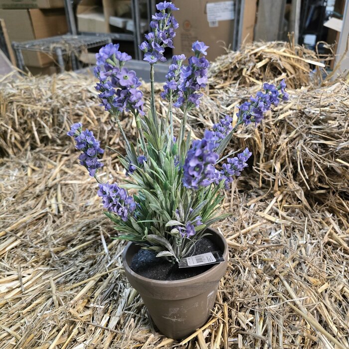 Kunststoff Lavendel im Topf H33cm