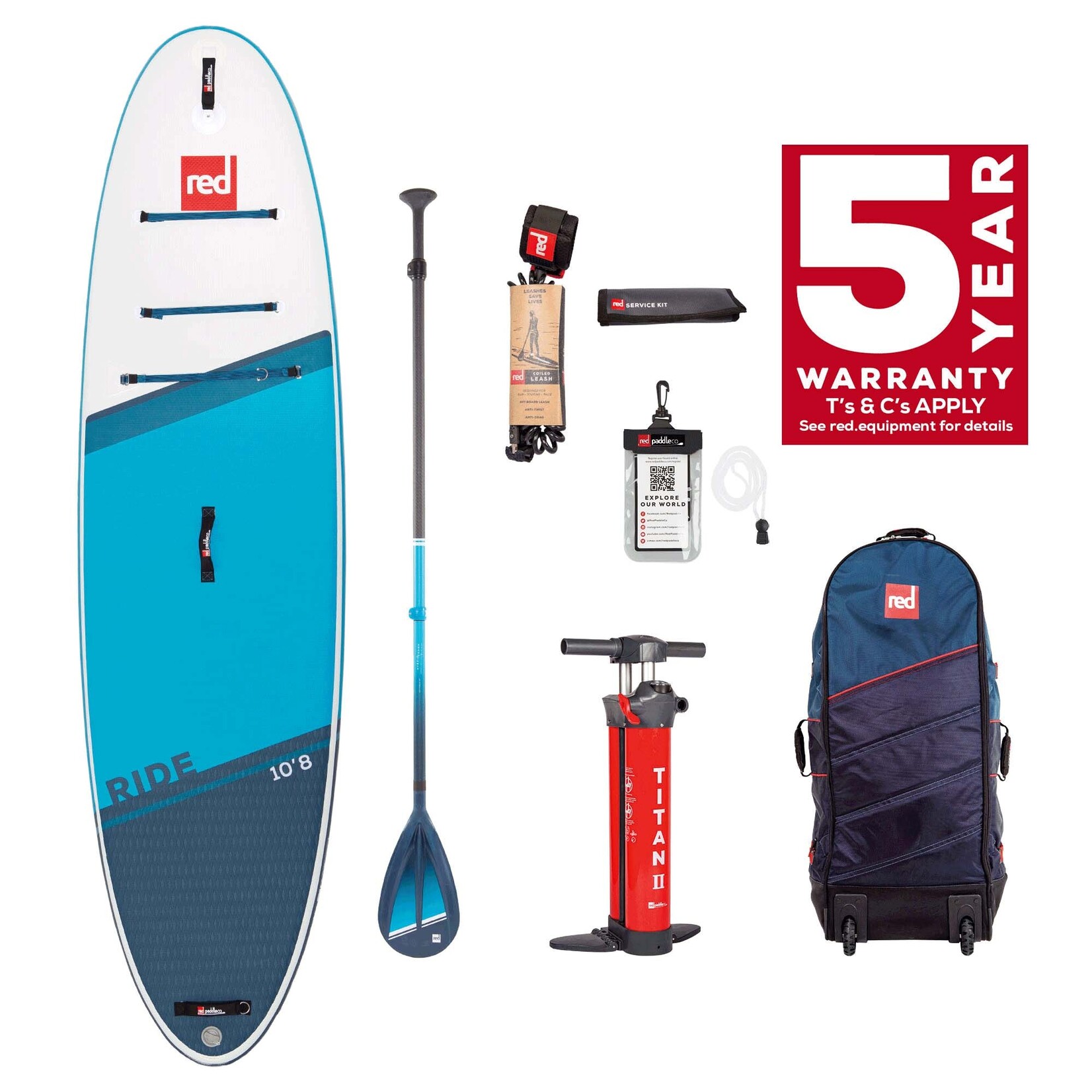 Red Paddle co. Red Paddle Ride 10'8 CT Package