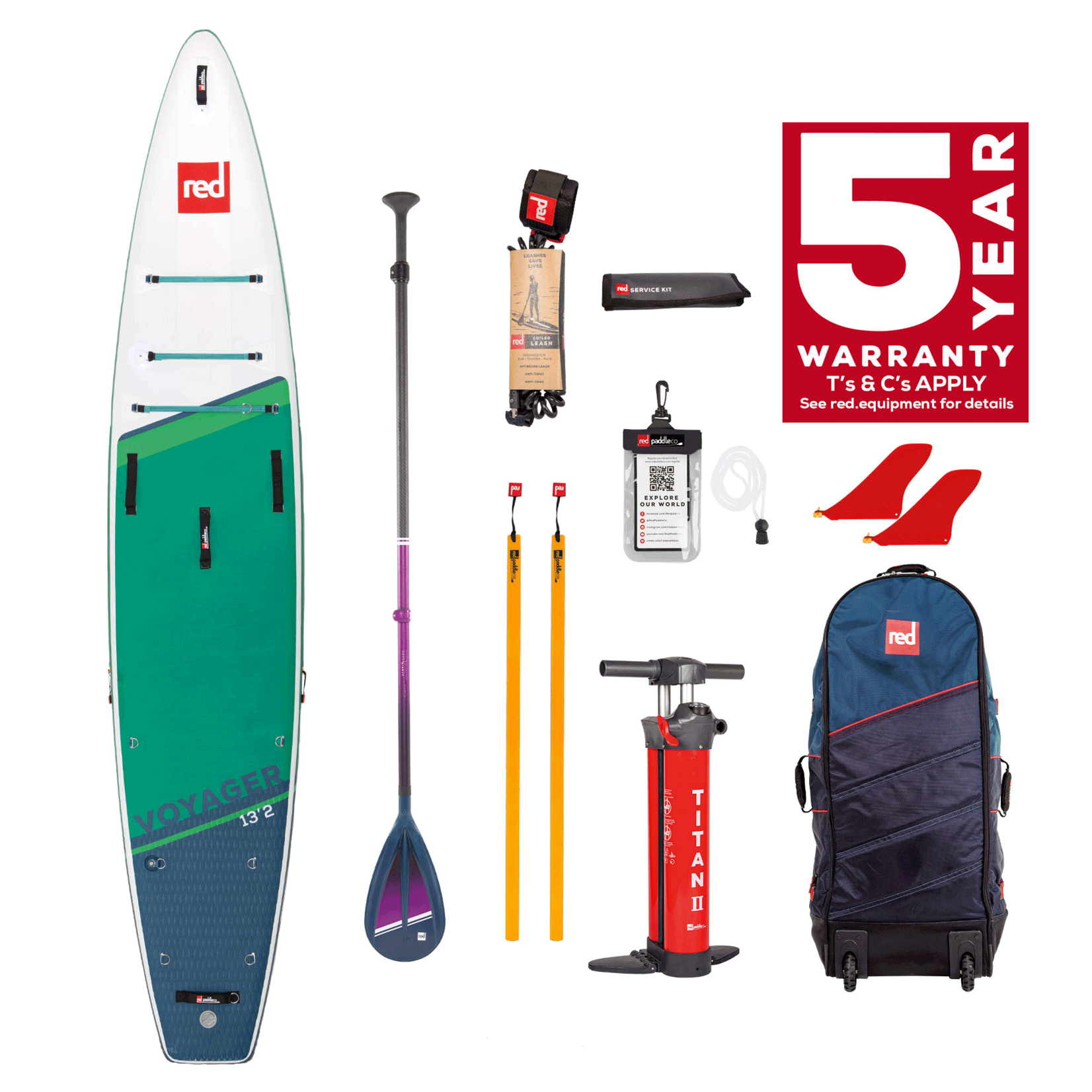 Red Paddle co. Red Paddle Voyager 13'2 HT package