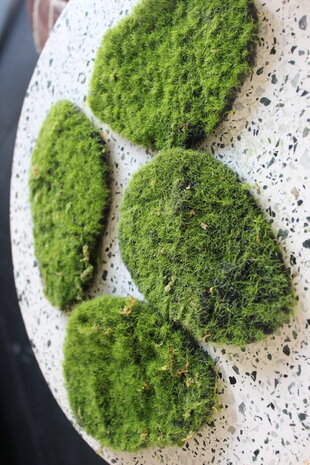 Zijden kunstbloem Kunstmos - 4 Bolletjes Zijden kunstbloem Kunstmos - 4 Bolletjes