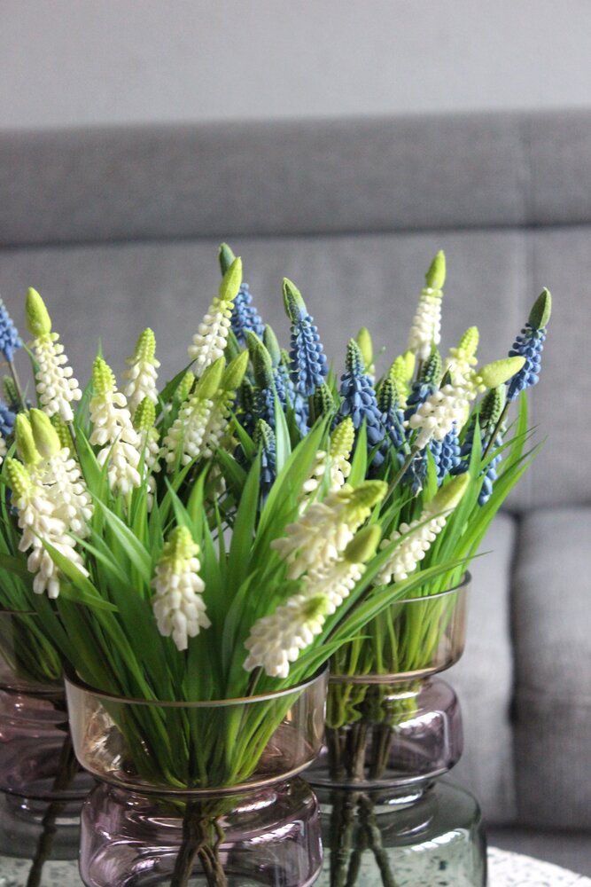 Kunstbloem witte druifjes