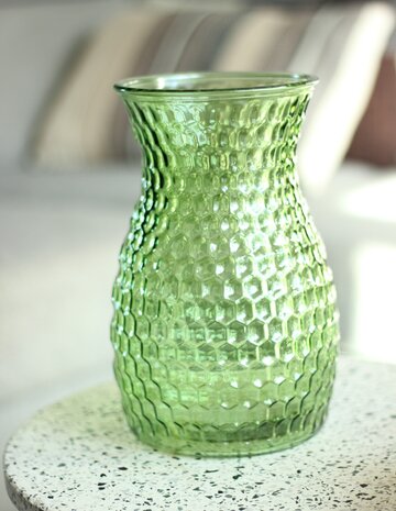 Vaas Verde Groen - Geschikt voor kunstbloemen - 25 cm Vaas Verde Groen - Geschikt voor kunstbloemen - 25 cm