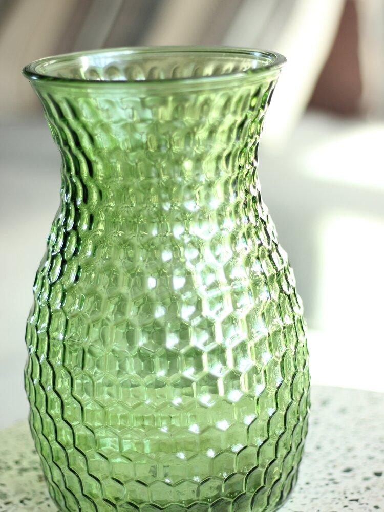 Vaas Verde Groen - Geschikt voor kunstbloemen - 25 cm Vaas Verde Groen - Geschikt voor kunstbloemen - 25 cm