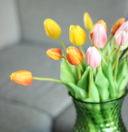 Vaas Verde Groen - Geschikt voor kunstbloemen - 25 cm Vaas Verde Groen - Geschikt voor kunstbloemen - 25 cm