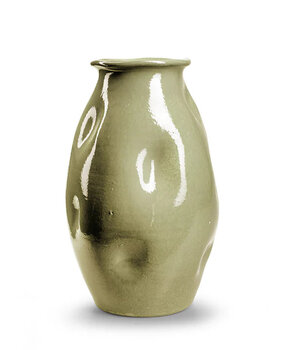 Vaas Dots Olijf Groen 30 cm