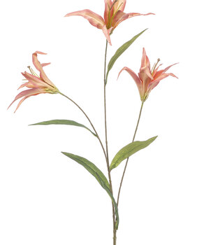 Kunstbloem Koraal Lelie Kunstbloem Koraal Lelie