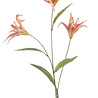 Zijden kunstbloem Koraal Lelie - 90 cm