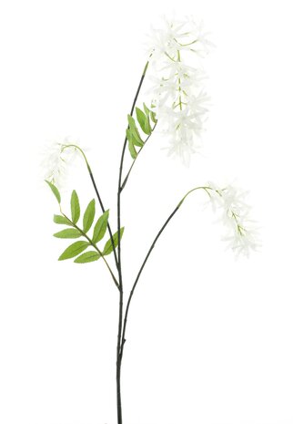 Zijden kunstbloem Witte regen Zijden kunstbloem Witte regen