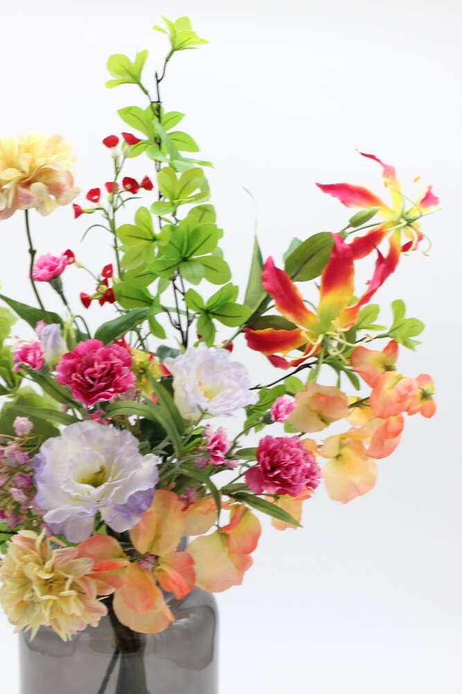 Zijden kunstbloemen boeket Bont Geschikt Zijden kunstbloemen boeket Bont Geschikt