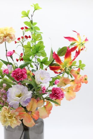 Zijden kunstbloemen boeket Bont Geschikt Zijden kunstbloemen boeket Bont Geschikt