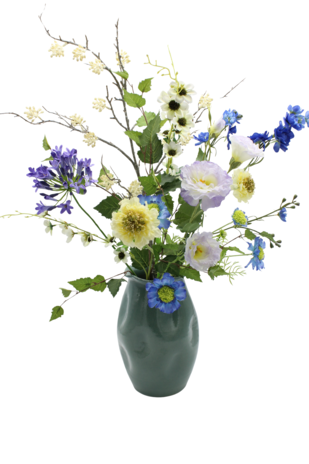 Zijden kunstbloemen boeket Natuurlijk Geplukt