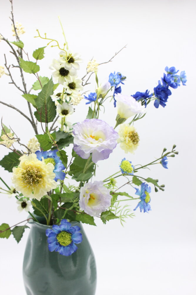 Zijden kunstbloemen boeket Natuurlijk Geplukt