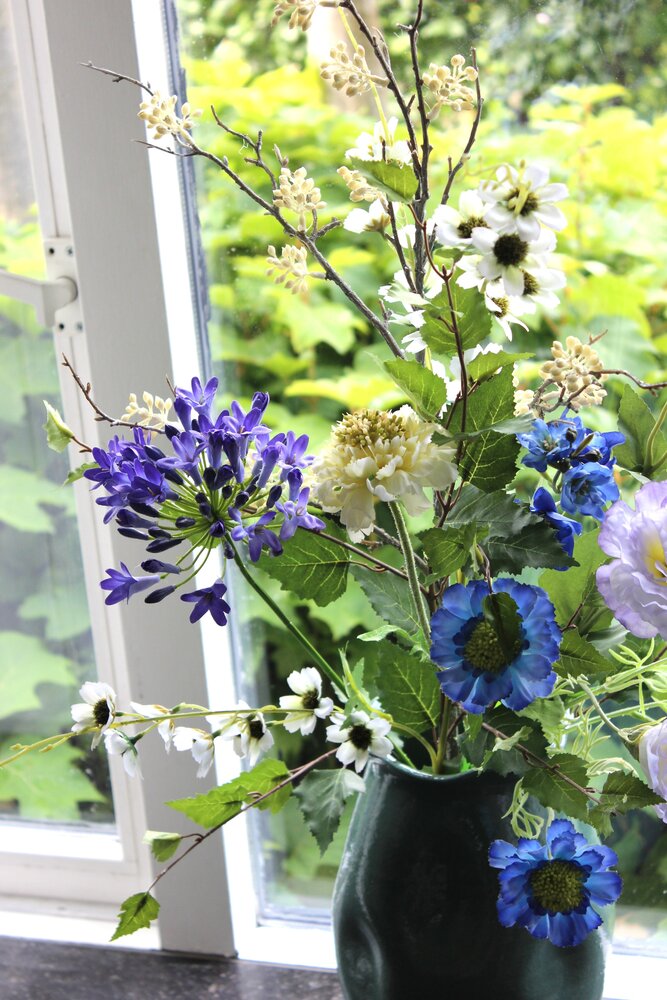 Zijden kunstbloemen boeket Natuurlijk Geplukt