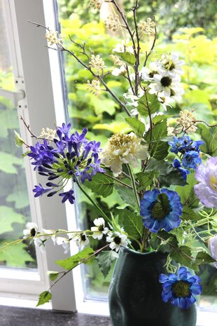 Zijden kunstbloemen boeket Natuurlijk Geplukt