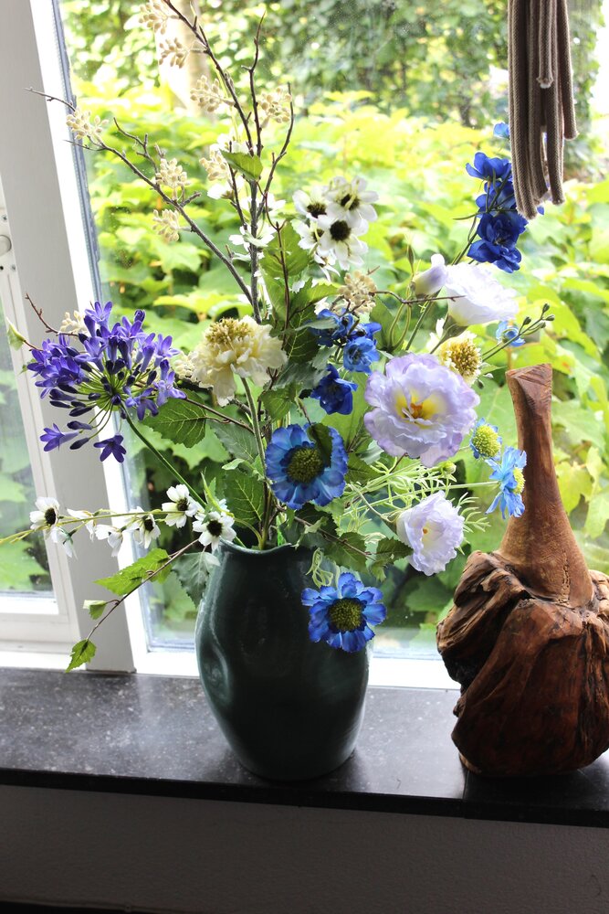 Zijden kunstbloemen boeket Natuurlijk Geplukt