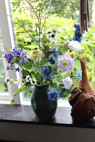 Zijden kunstbloemen boeket Natuurlijk Geplukt