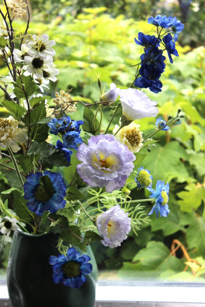 Zijden kunstbloemen boeket Natuurlijk Geplukt