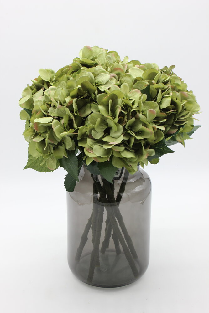 Zijden kunstbloem Hortensia bol