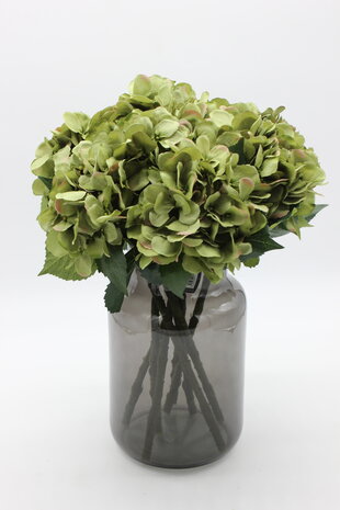 Zijden kunstbloem Hortensia bol